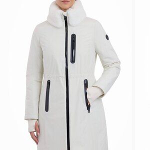 Michael Kors Anorak Raincoat - Bone White - Size L